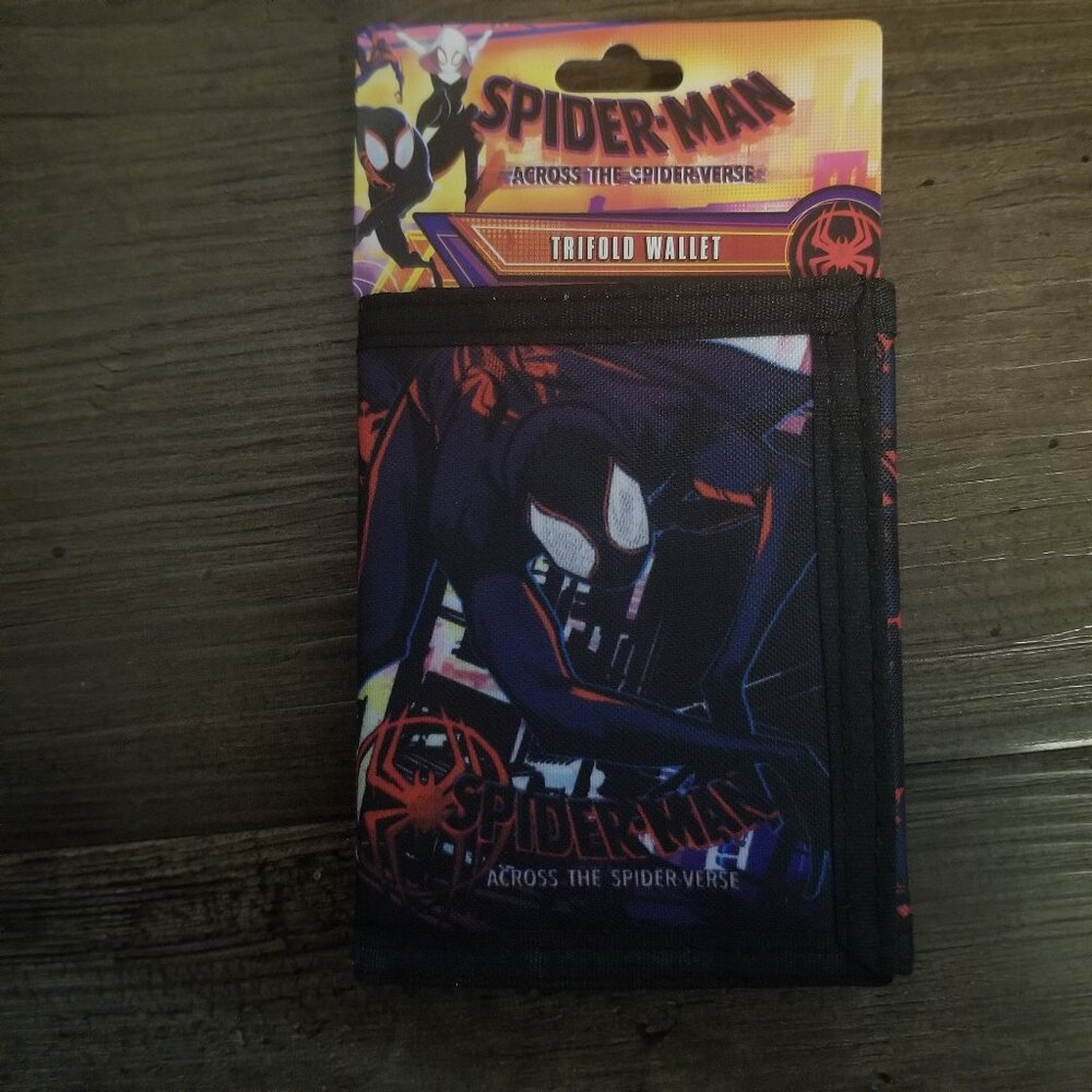 Spider-man Across The Spider Verse Trifold Velcro Wallet